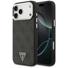 Guess - Guess iPhone 17 Pro Max Mobilskal MagSafe 4G Triangle Logo - Silver