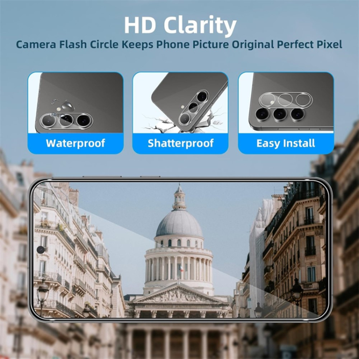 A-One Brand - [2-Pack] Galaxy A57 Härdat Glas Skärmskydd med Kameraskydd 2.5D