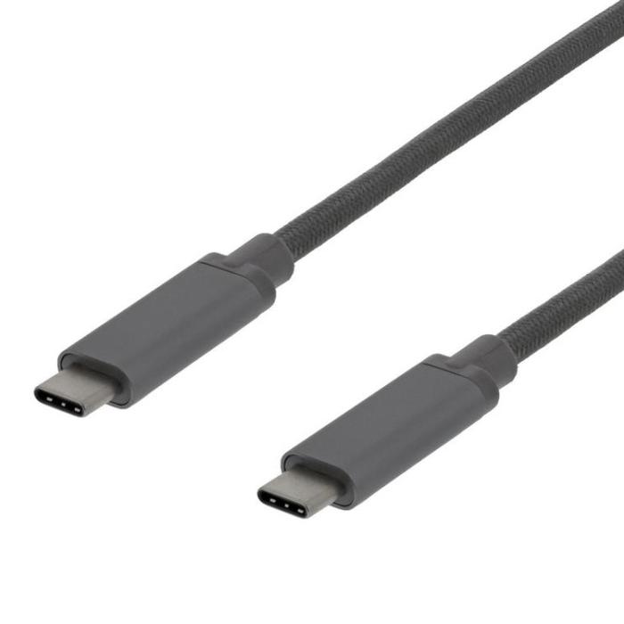 UTGATT1 - Deltaco PD USB-C till USB-C Kabel 1m 60W - Grå