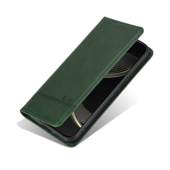 OEM - AZNS Samsung Galaxy S26 Plånboksfodral Konstläder - Grön