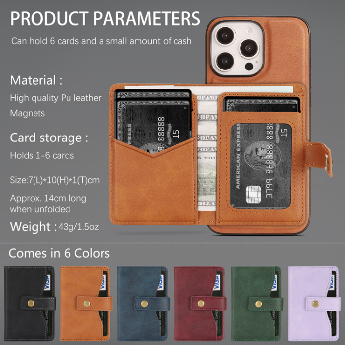 A-One Brand - iPhone 16 Pro Mobilskal MagSafe Detachable Korthållare