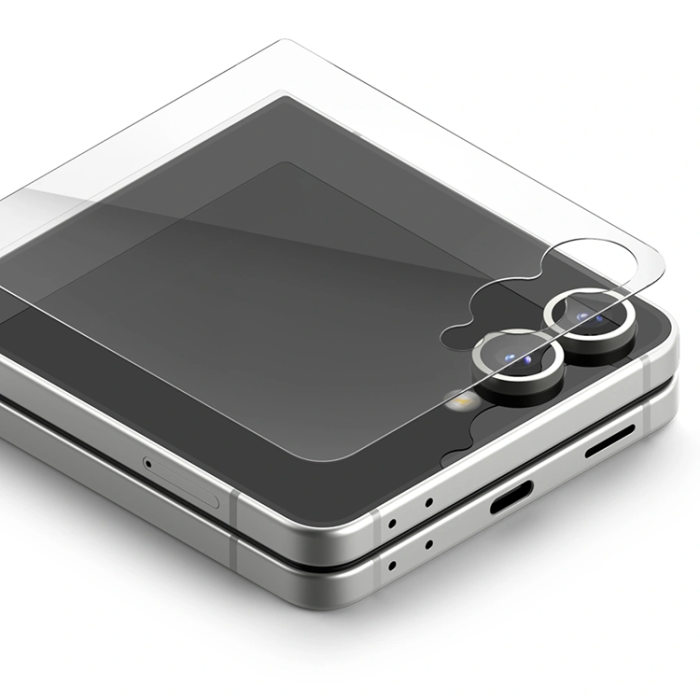 Ringke - [2-Pack] Ringke Galaxy Z Flip 7 Härdat Glas Skärmskydd - Clear