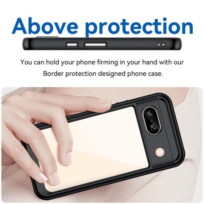 A-One Brand - Google Pixel 8A Mobilskal Acrylic TPU Shockproof - Svart