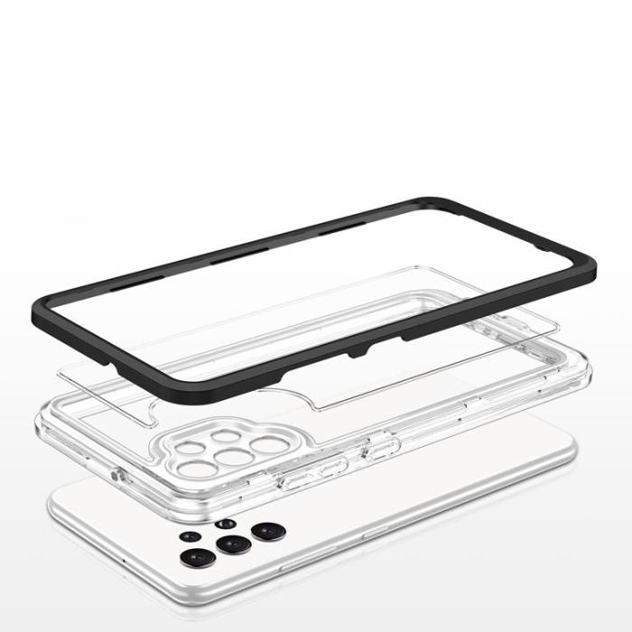 OEM - Galaxy A32 5G Skal Clear 3in1 - Svart