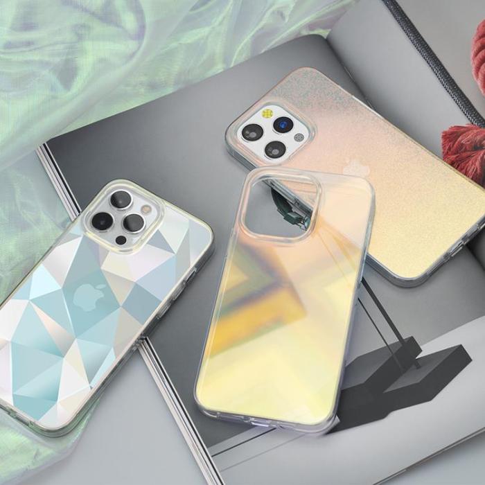 Kingxbar - Kingxbar Triangle Streamer Series Skal iPhone 13 Pro - Blå