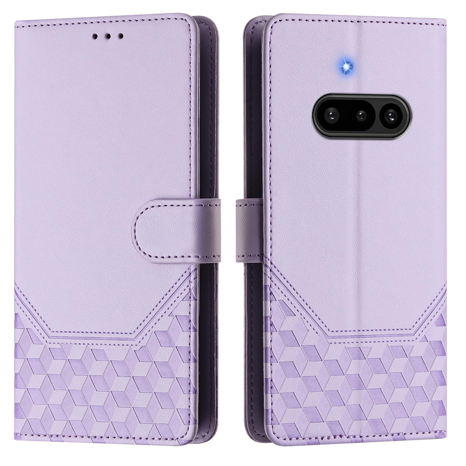 Nothing Phone (3a) Plånboksfodral Imprinted Honeycomb RFID | 2353 | AlltMobil