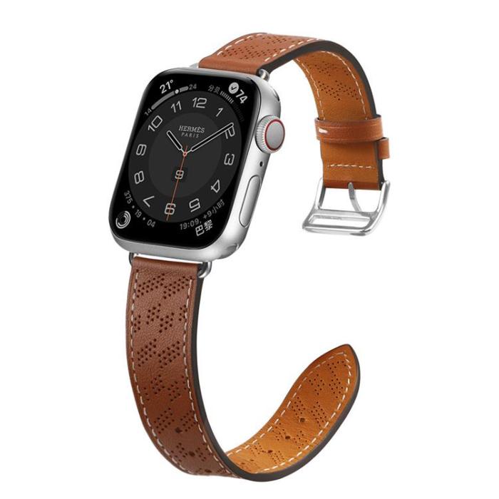 OEM - Apple Watch Ultra/SE/8/7/6/5/4 (41/42/38mm) Armband - Ljusbrun
