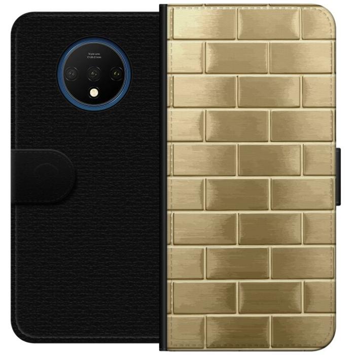 iSecrets - Plånboksfodral till OnePlus 7T med Gyllene Murstenar