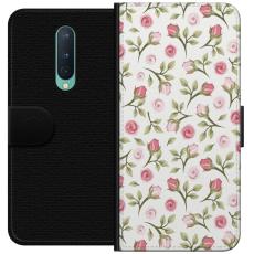 iSecrets - Pl&aring;nboksfodral till OnePlus 8 med Blommigt