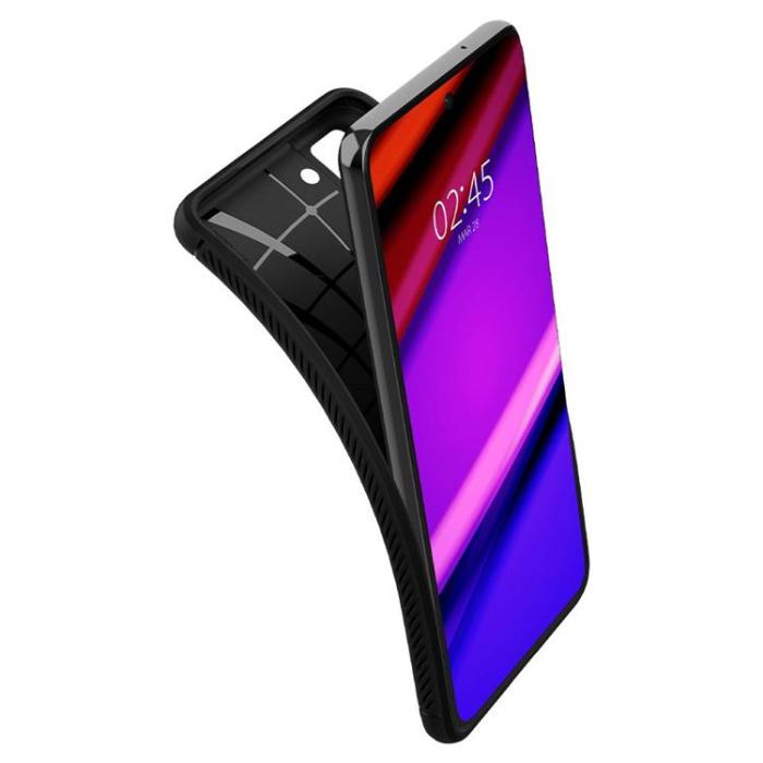 Spigen - Spigen Rugged Armor Skal Galaxy S21 FE - Matte Svart
