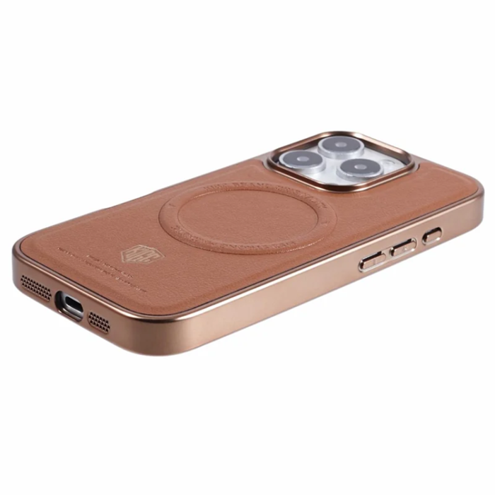 KIGC - KIGC iPhone 16 Pro Mobilskal Magsafe Electroplating - Titanguld