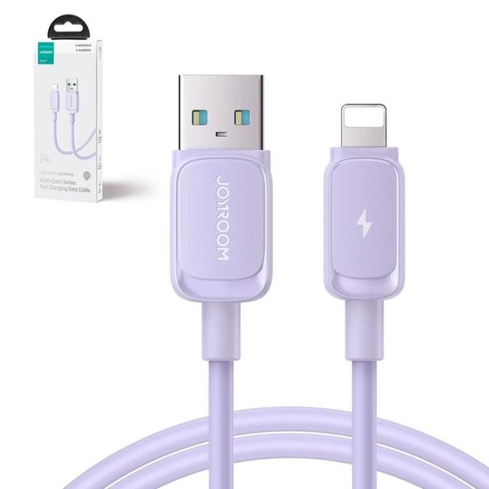 Joyroom - Joyroom USB-A till Lightning kabel 1.2m - Lila