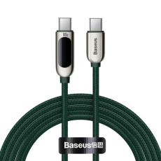 BASEUS - Baseus Power USB USB-C till USB-C kabel 2m - Grön