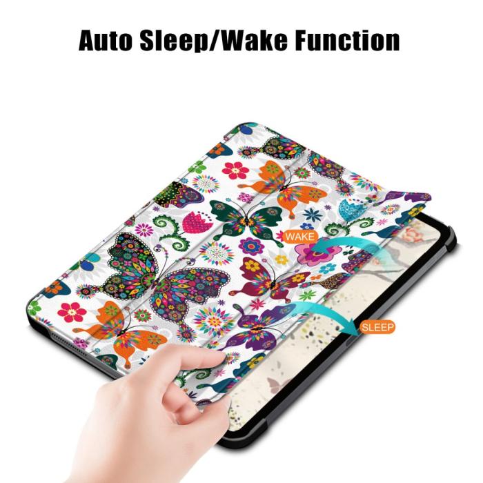 OEM - Fodral iPad Air 4 10.9 (2020) - Butterfly & Flowers