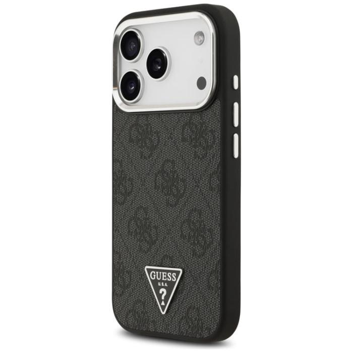 Guess - Guess iPhone 17 Pro Mobilskal MagSafe 4G Triangle Logo - Svart Silver