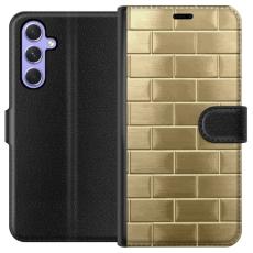 iSecrets - Pl&aring;nboksfodral till Samsung Galaxy A54 med Gyllene Murstenar