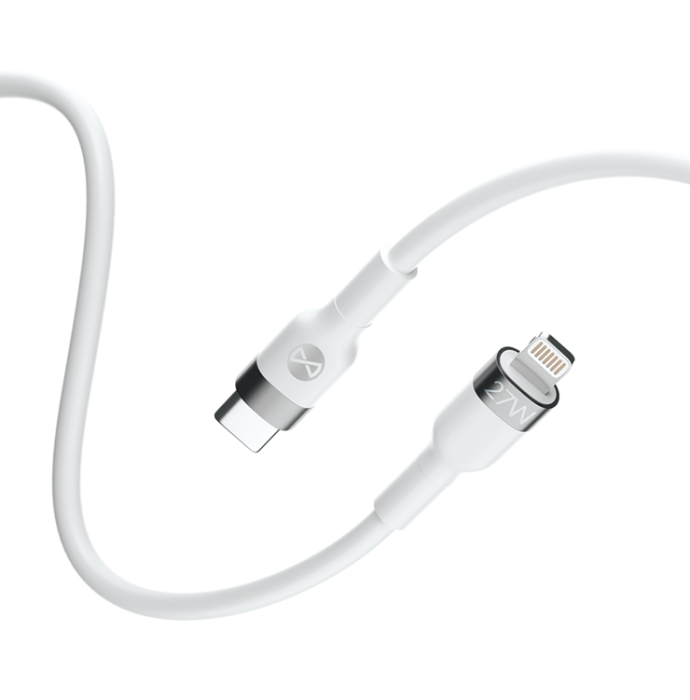 Forever - Forever Flexible MFI USB-C till Lightning kabel 1m 27W - Vit
