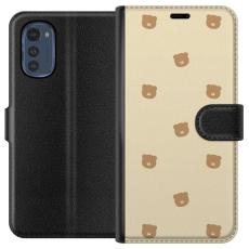 iSecrets - Pl&aring;nboksfodral till Motorola Moto E32s med Bj&ouml;rnm&ouml;nster