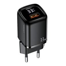 USAMS - USAMS V&auml;ggladdare 1xUSB-C+1xUSB T46 33W PD3.0 QC3.0 Svart