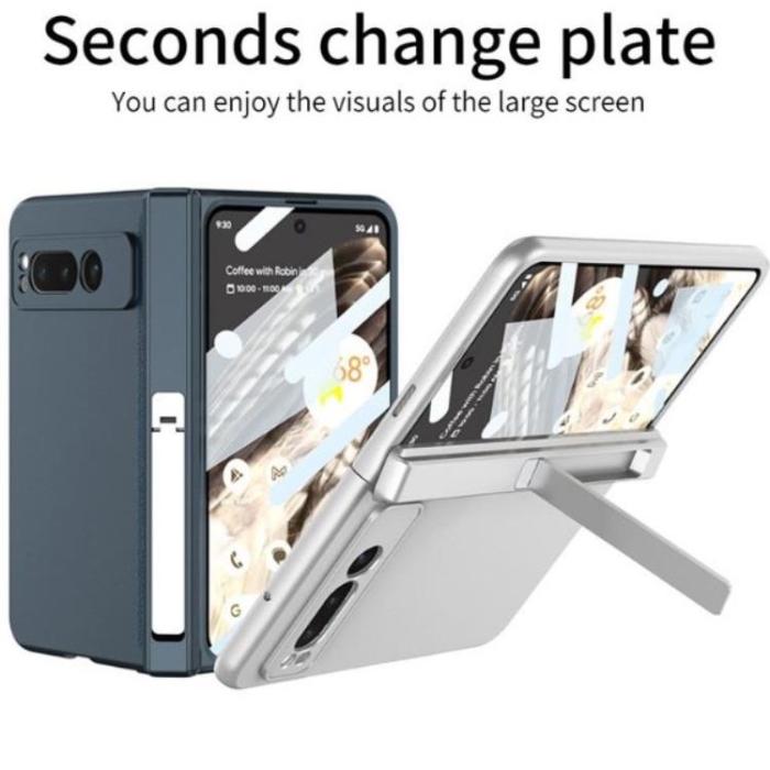 GKK - GKK Google Pixel Fold Mobilskal Kickstand Hård PC - Svart