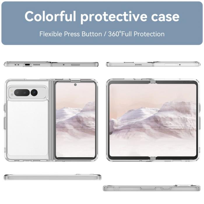 OEM - Google Pixel Fold Mobilskal Anti-Scratch TPU + Acrylic - Transparent