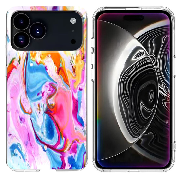 iPhone 17 Pro Max Mobilskal Marble Pattern Printing Soft | 2353 | AlltMobil