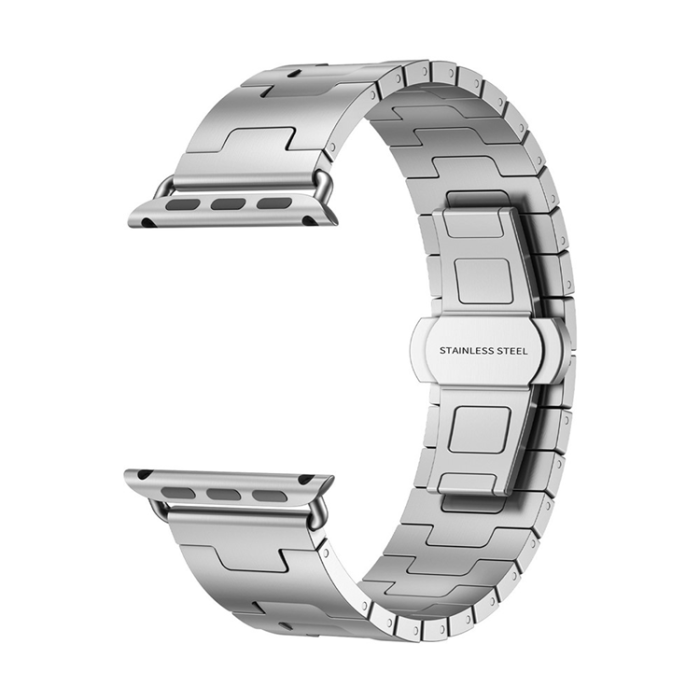 A-One Brand - Apple Watch (42/44/45/46/49mm) Armband Titanium Alloy - Silver