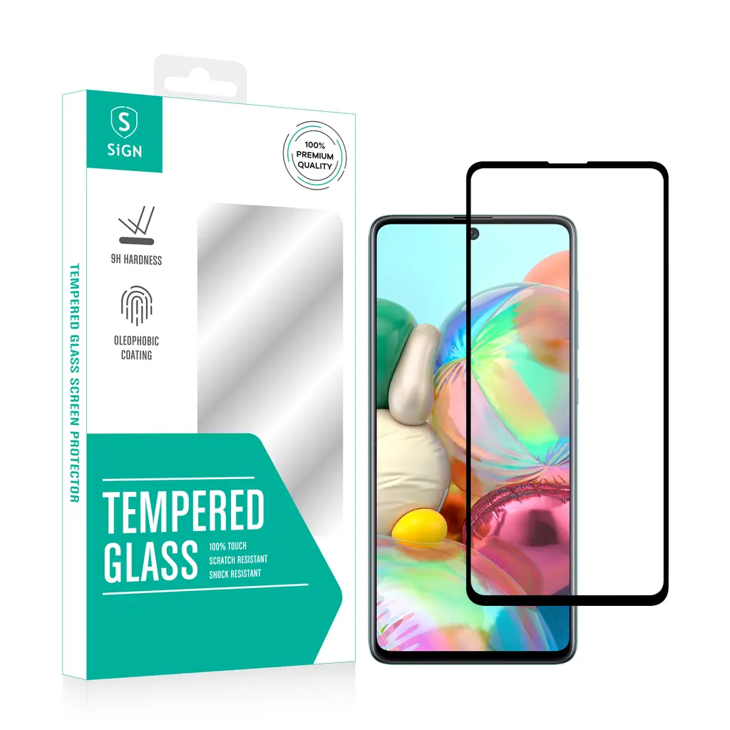 SiGN Galaxy A71 Härdat Glas Skärmskydd 2.5D | 5468 | AlltMobil