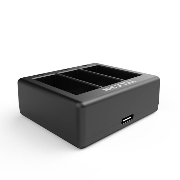 TELESIN - TELESIN AT1103 Triple Channel Batteriladdare GoPro HERO 9 Black