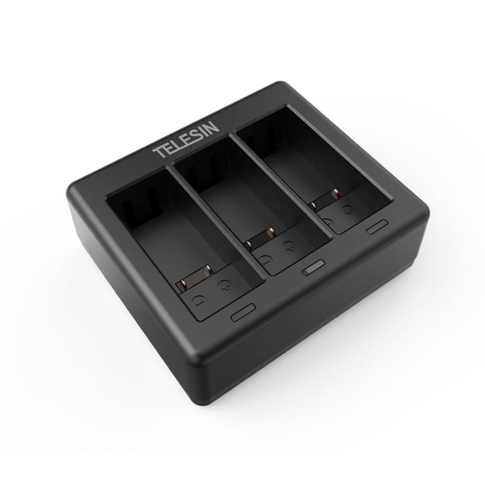 TELESIN - TELESIN AT1103 Triple Channel Batteriladdare GoPro HERO 9 Black