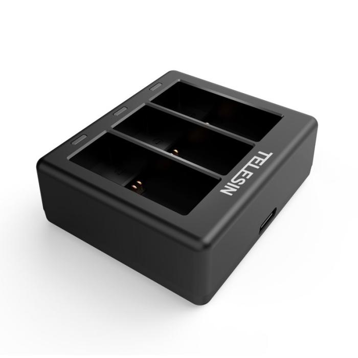 TELESIN - TELESIN AT1103 Triple Channel Batteriladdare GoPro HERO 9 Black