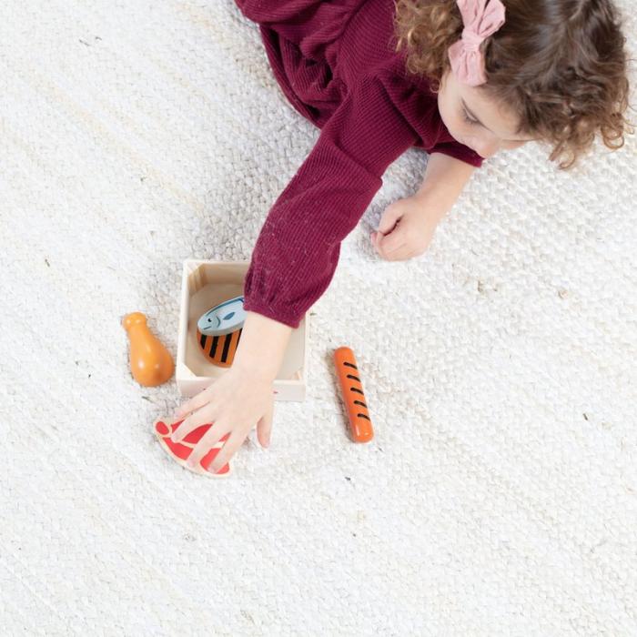 MND - MND Lekset För Matgrupper Wooden Food Groups Play Set - Protein