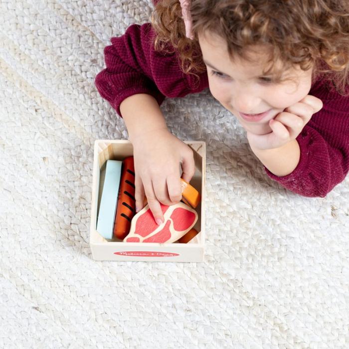 MND - MND Lekset För Matgrupper Wooden Food Groups Play Set - Protein