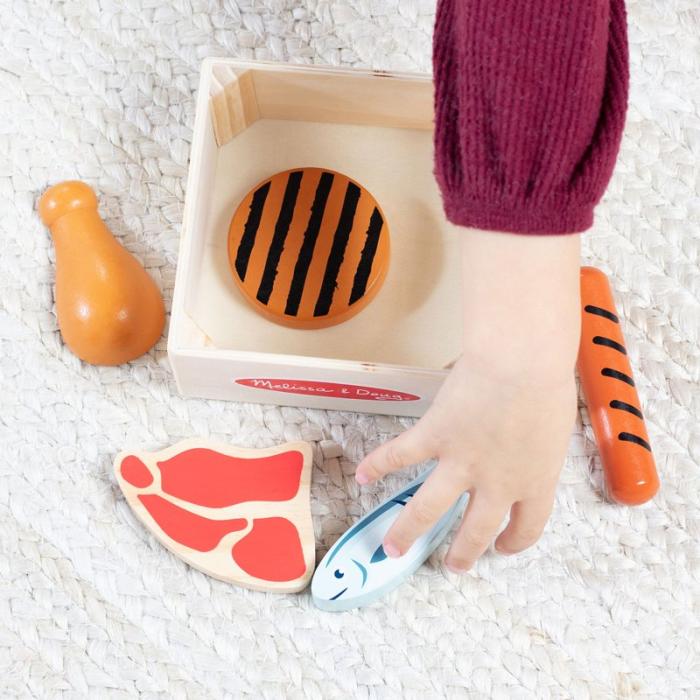 MND - MND Lekset För Matgrupper Wooden Food Groups Play Set - Protein