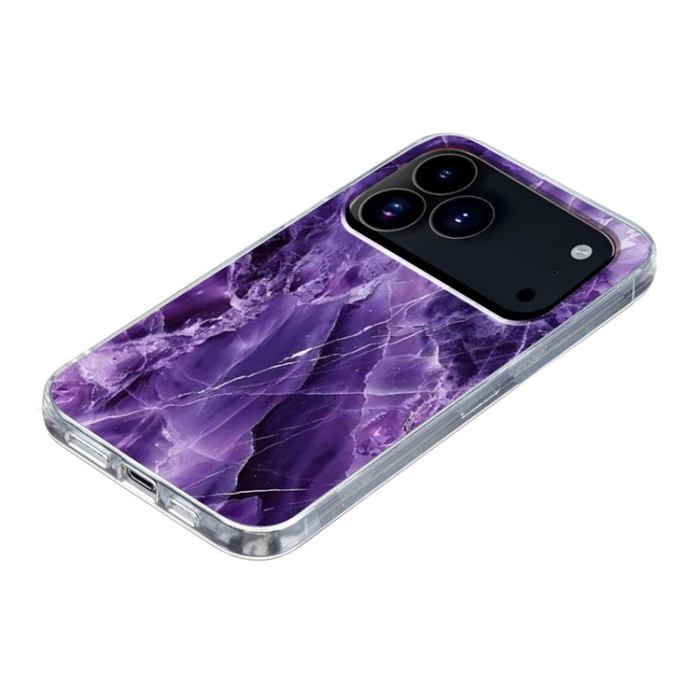A-One Brand - iPhone 17 Pro Max Mobilskal Marble Pattern Printing Soft