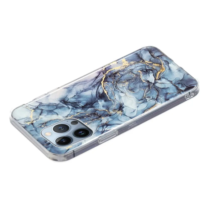 Taltech - iPhone 14 Pro Max Mobilskal Marble Pattren - Grå