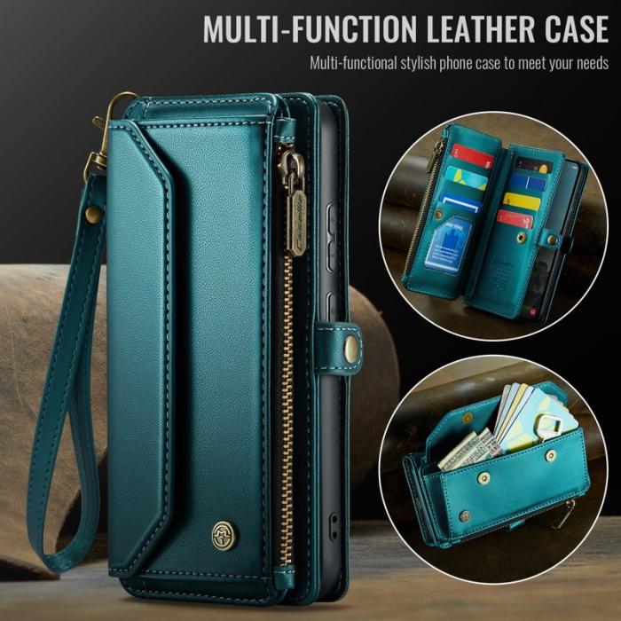 Caseme - CaseMe Mobilfodral för Samsung Galaxy S26 Plus Konstläder 10 kortfack - Grön