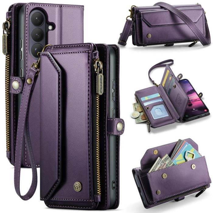 Caseme - CaseMe Mobilfodral för Samsung Galaxy S26 Plus Konstläder 10 kortfack - Lila