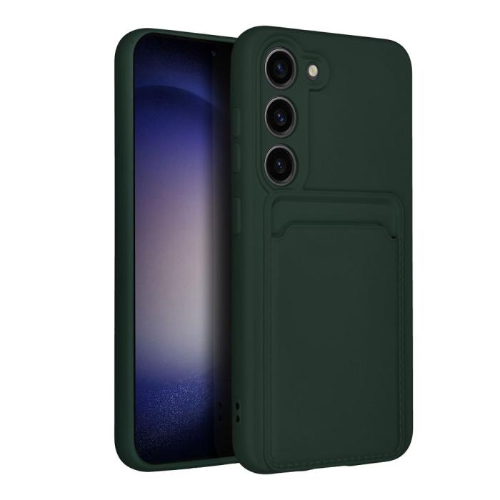 OEM - Skal med Kortfack för Samsung S23 Plus grönt