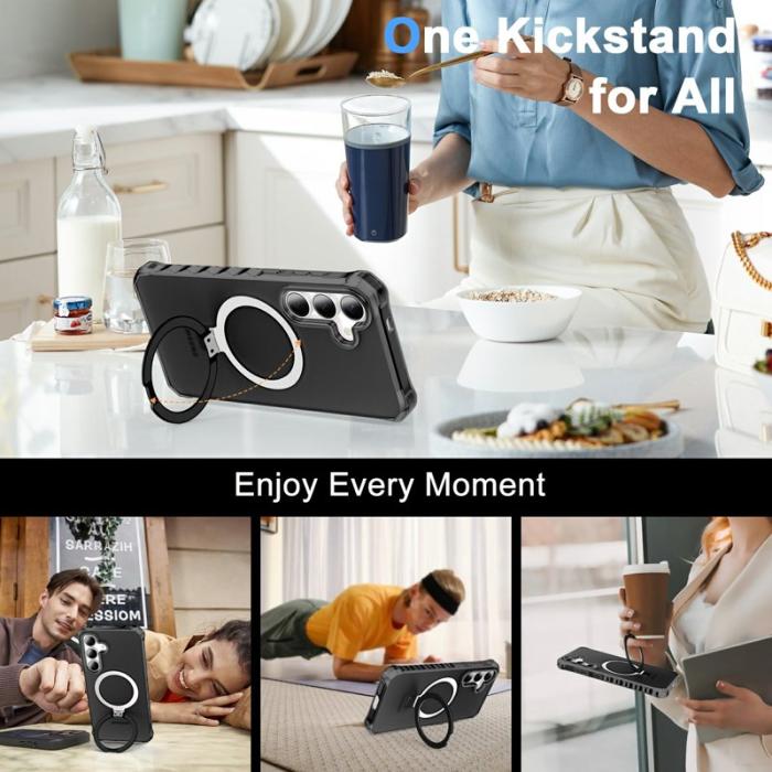 OEM - Mobilskal för Samsung Galaxy S26 Magnetiskt Kickstand - Svart