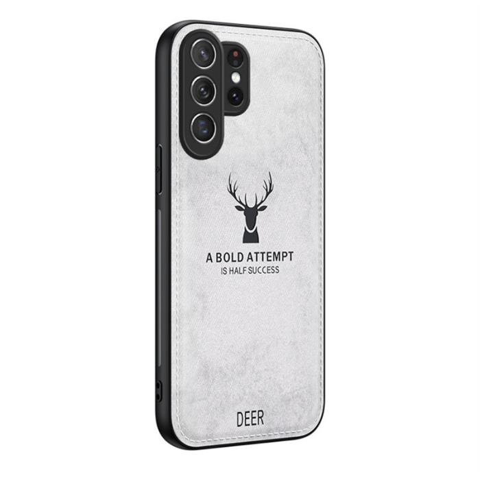 OEM - Mobilskal för Samsung Galaxy S26 Ultra Djurmotiv Konstläder - Grå