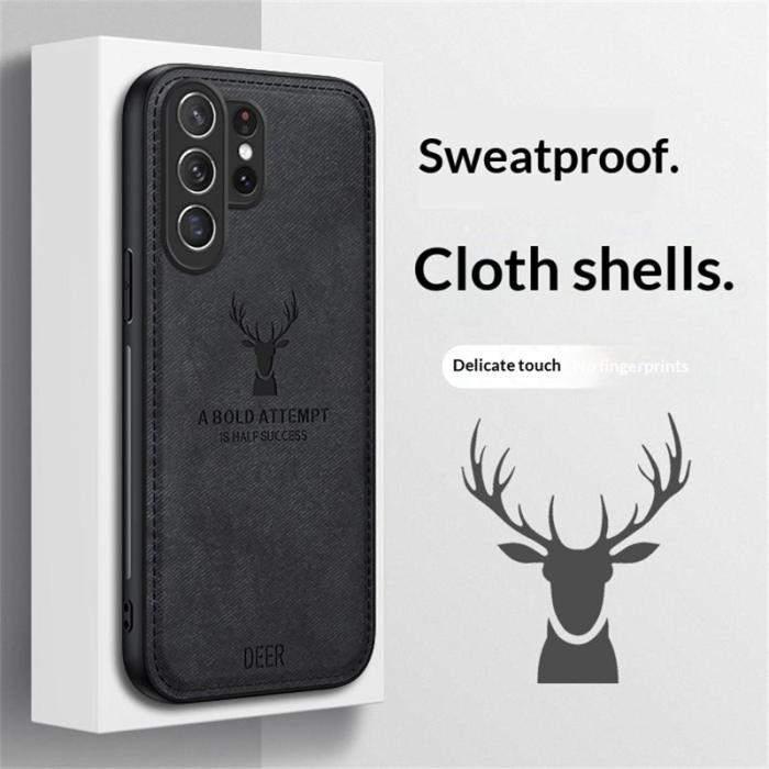 OEM - Mobilskal för Samsung Galaxy S26 Ultra Djurmotiv Konstläder - Grå