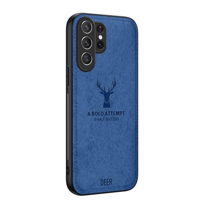 OEM - Mobilskal för Samsung Galaxy S26 Ultra Djurmotiv Konstläder + TPU - Blå