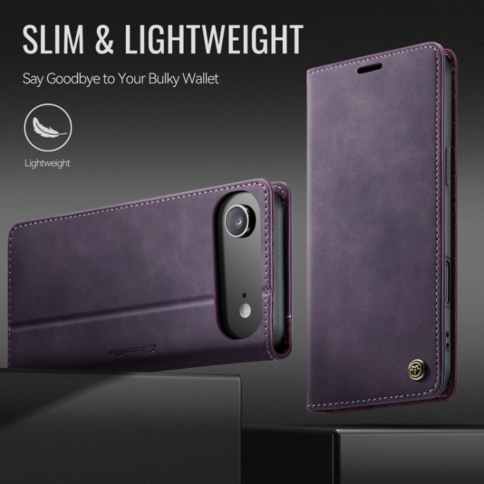 Caseme - Caseme iPhone Air Plånboksfodral RFID Blocking 033 - Lila