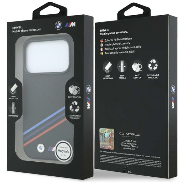 BMW - BMW Mobilskal För iPhone 18 Pro/17 Pro Magsafe M Quadrille Kevlar Print