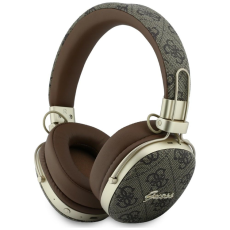 Guess - Guess On-Ear H&ouml;rlurar Bluetooth ENC Metal 4G Script Logo - Brun