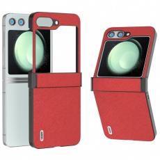 ABEEL - ABEEL Samsung Galaxy Z Flip5 Pl&aring;nboksfodral med Hinge Skydd R&ouml;d