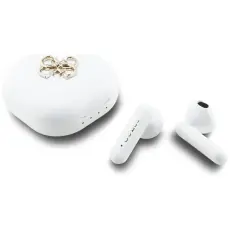 Guess - Guess TWS In-Ear H&ouml;rlurar Bluetooth 4G Metal Logo - Vit