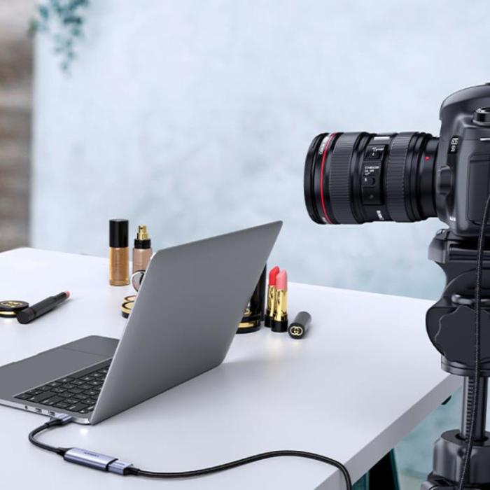 Ugreen - Ugreen Micro HDMI Adapter Till HDMI 2.1 Kabel 8K 2m - Grå