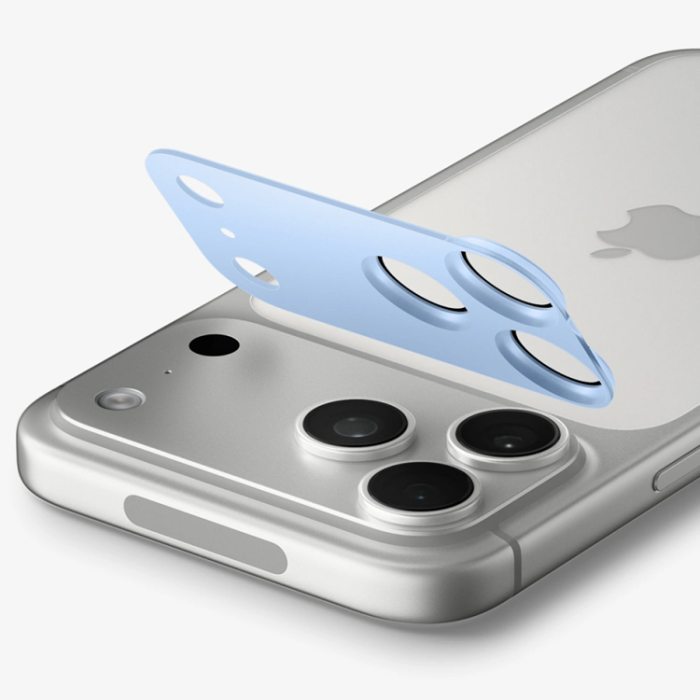 Spigen - Spigen Härdat Glas Kameraskydd för iPhone 18 Pro EZ Fit - Ljusblå